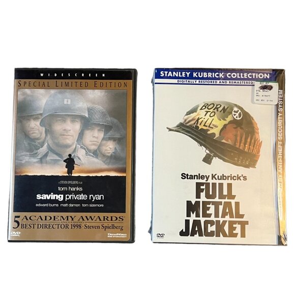 Saving Private Ryan (Spielberg) & NWT Full Metal Jacket (Kubrick) 2-DVD Bundle - Picture 6 of 6